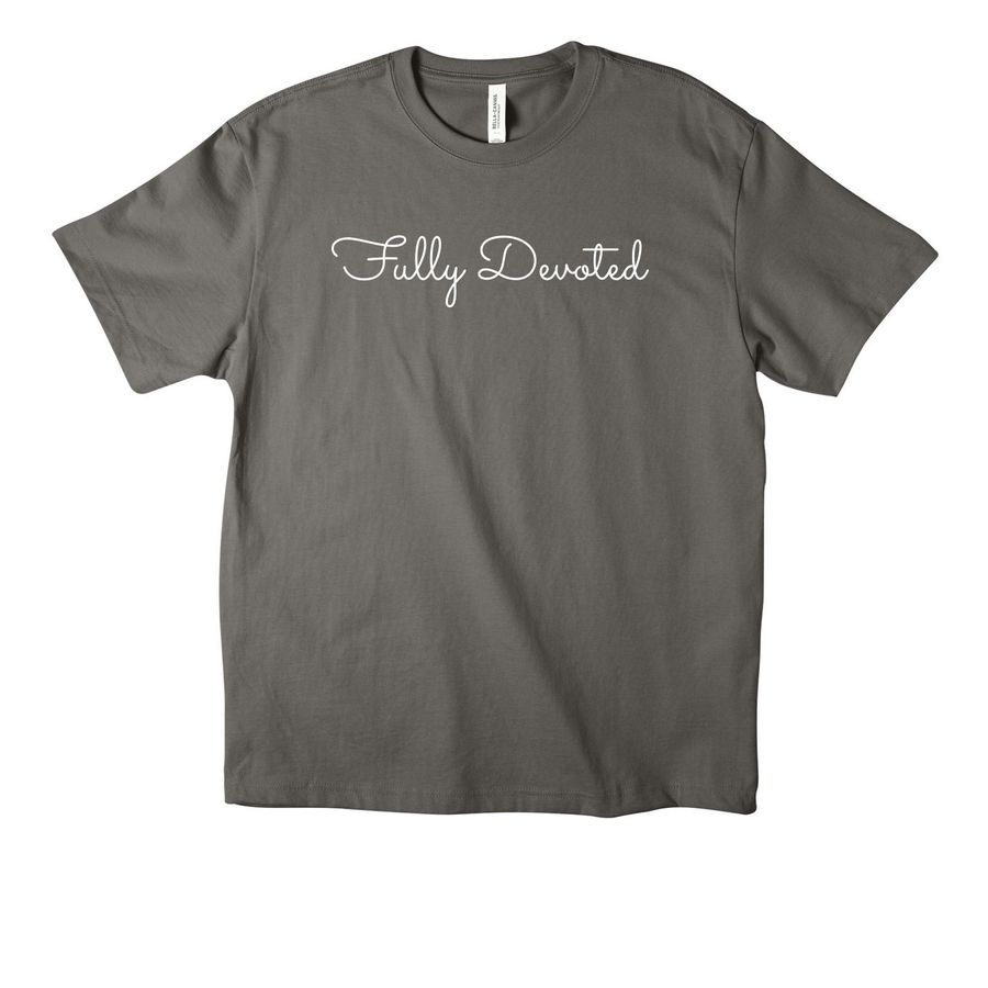 Fully Devoted, a Asphalt Unisex Heavyweight Tee