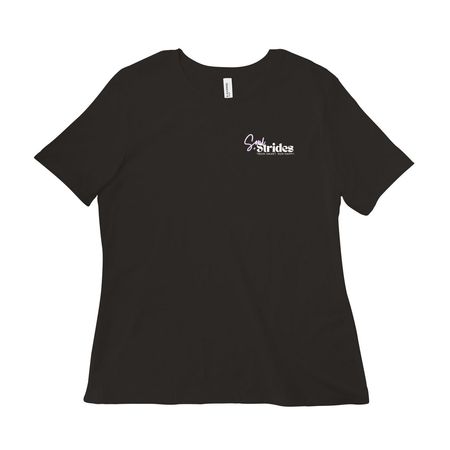 Strides Run Club Tees & Hoodies, a Black Women?s Relaxed Cotton Tee