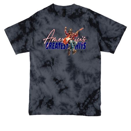 Stone Wash Jake, a Black Crystal Tie Dye Tee