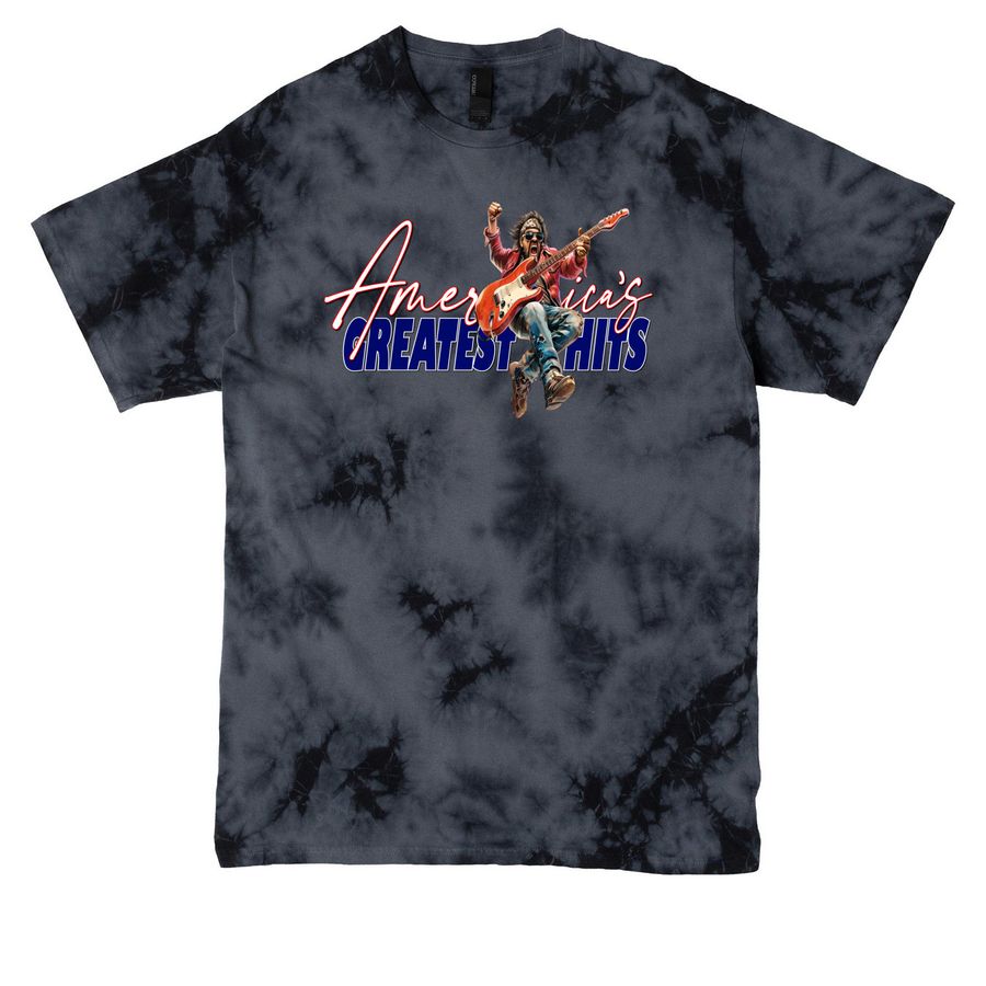 Stone Wash Jake, a Black Crystal Tie Dye Tee