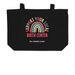 Support Your Local Birth Center, a Black Large Organic Cotton Tote Bag
