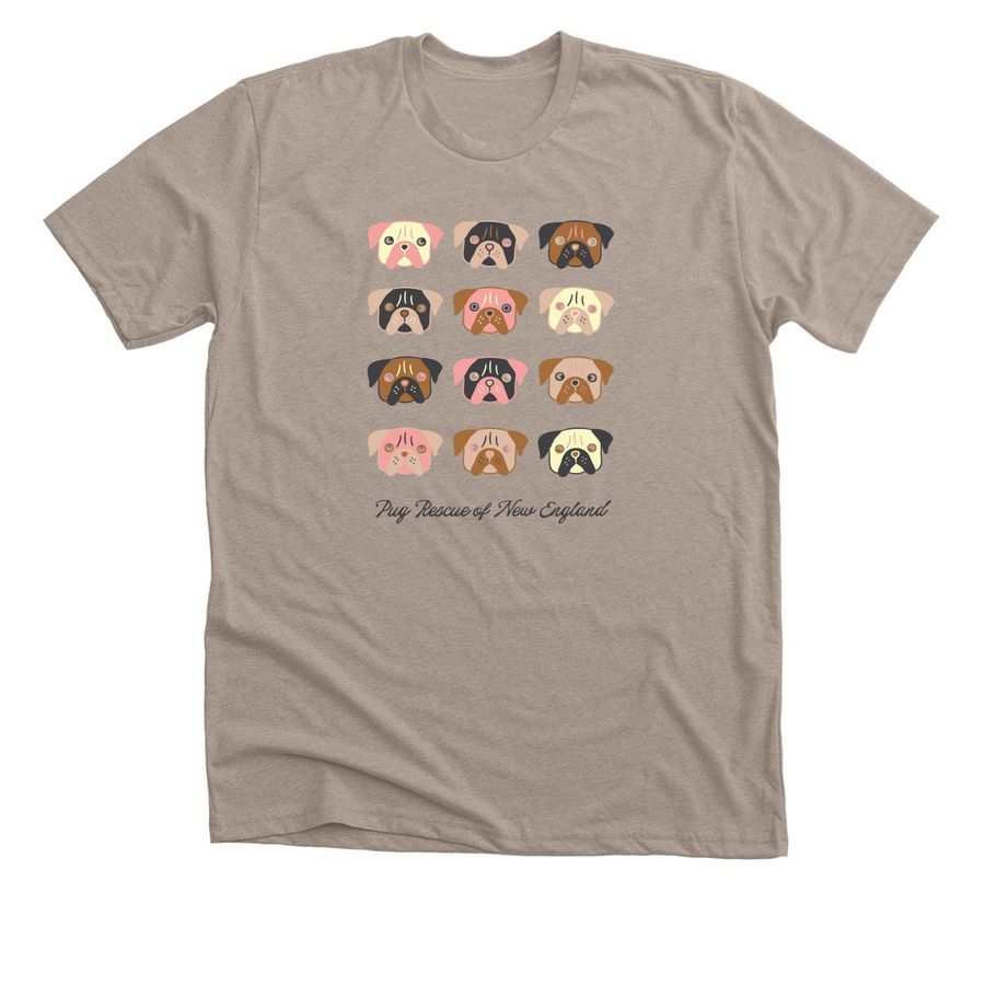 The Pug Palette Collection, a Heather Stone Premium Unisex Tee