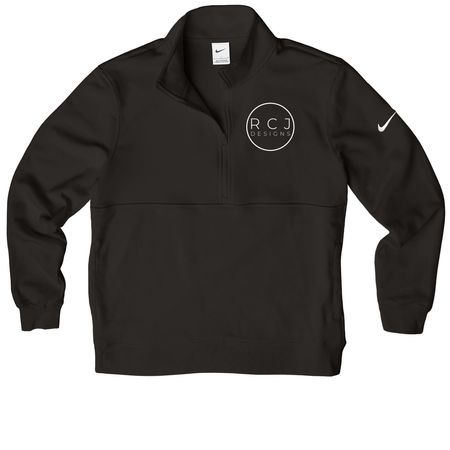 RCJ Designs Wear, a Black Nike Club Fleece Half Zip Pullover