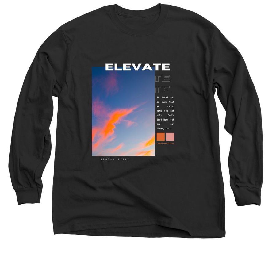 Elevate Band Shirt&nbsp;, a Black Classic Long Sleeve Tee