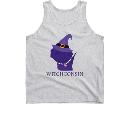 Witchconsin, a Sport Grey Classic Unisex Tank Top