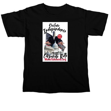 Power the People, Not Corporations, a Black Comfort Colors Unisex Tee