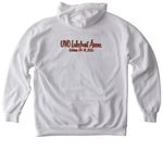 NOLAWEEN Collection, a White Comfort Colors Pullover Hoodie (back-view)