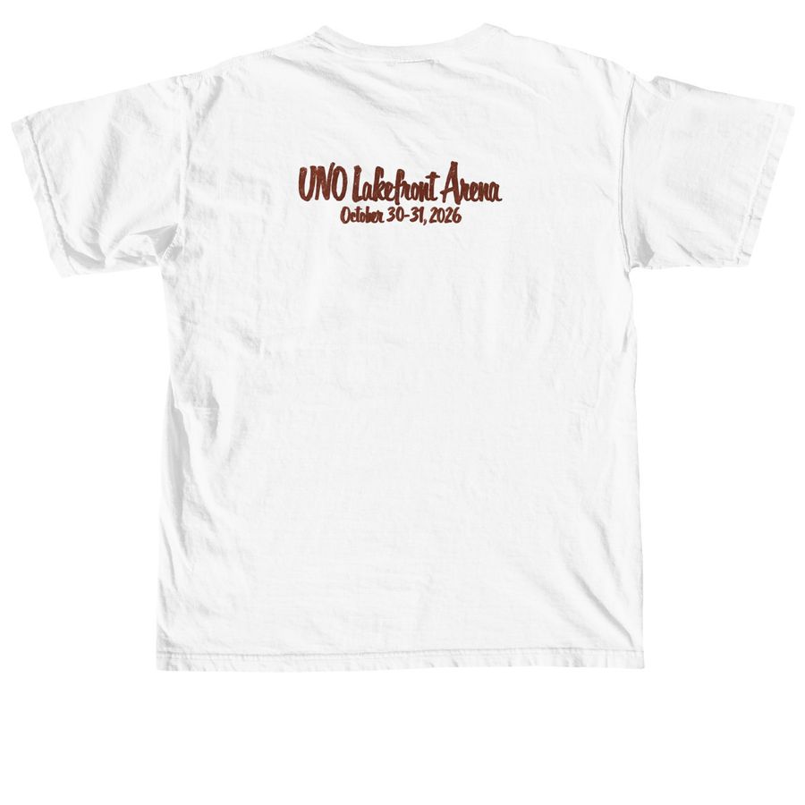 NOLAWEEN Collection, a White Comfort Colors Unisex Tee (back-view)