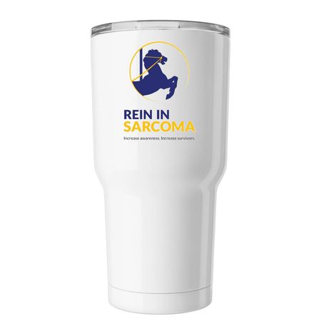 Rein in Sarcoma Tumbler, a White Insulated Tumbler