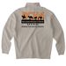 BCHU Mountain Ridge Merch, a Cement Midweight Quarter Zip Pullover (back-view)