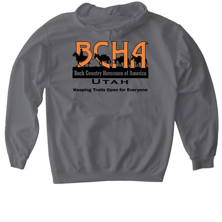BCHU Mountain Ridge Merch, a Charcoal Gildan Softstyle Pullover Hoodie
