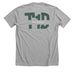 Camp FWD-T1D youth camp, a Athletic Heather Premium Unisex Tee (back-view)
