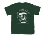 The Emmy Memmy Golf Scramble, a Forest Green Youth Unisex Tee (back-view)