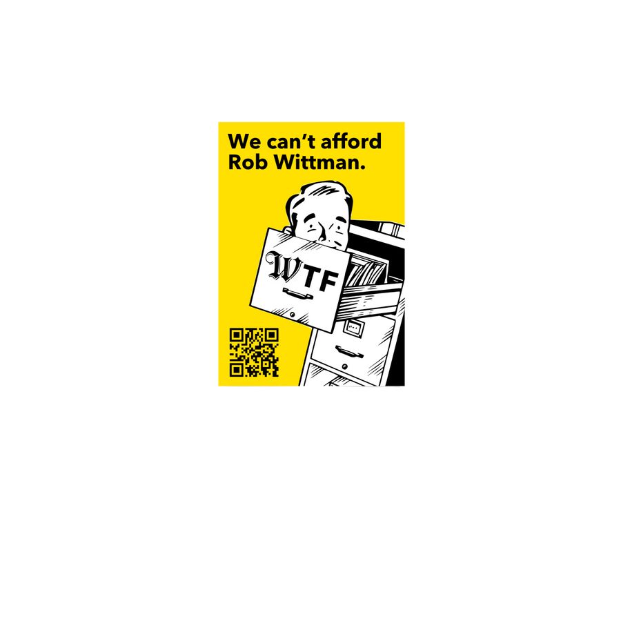 WTF Wittman Truth Files yard flag&nbsp;, a White 12" x 18" Yard Flag