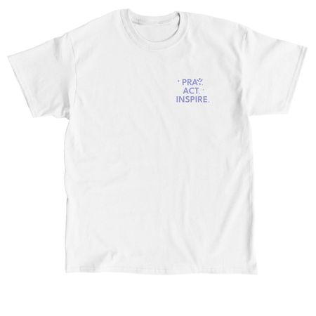 Miles of Smiles 2026 -Purple Text, a White Classic Unisex Tee (back-view)
