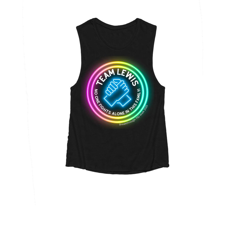 Team Lewis, a Black Women's Muscle Tank