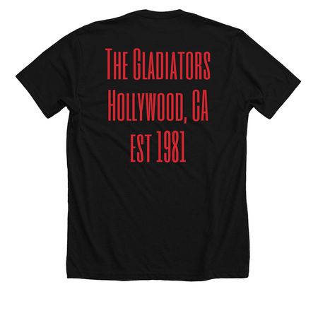 STEPHEN PEARCY of RATT Hollywood Tee 2026&nbsp;, a Solid Black Blend Premium Unisex Tee (back-view)