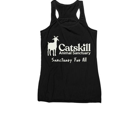 Ivory CAS Logo Tee | Tank Top | Sweatshirt, a Black Women's Racerback