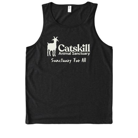 Ivory CAS Logo Tee | Tank Top | Sweatshirt, a Deep Black Allmade Eco Triblend Tank