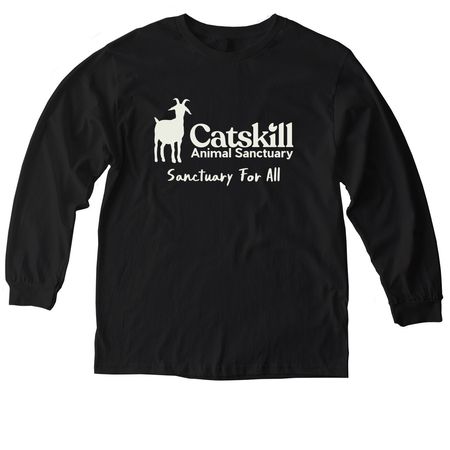 Ivory CAS Logo Tee | Tank Top | Sweatshirt, a Black American Apparel Heavyweight Long Sleeve Cotton Tee