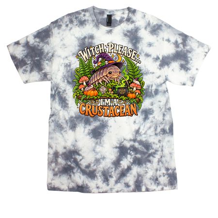 Witch Please!, a Grey Crystal Tie Dye Tee