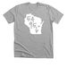 54956 Love, a Athletic Heather Premium Unisex Tee