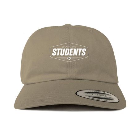 Hats, a Khaki Printed Classic Baseball Cap