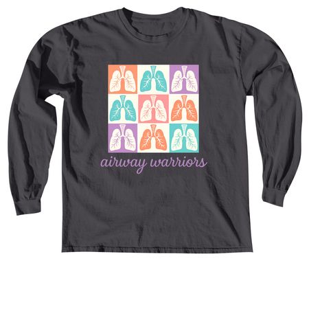 Breathe Boldly, a Graphite Comfort Colors Long Sleeve Tee