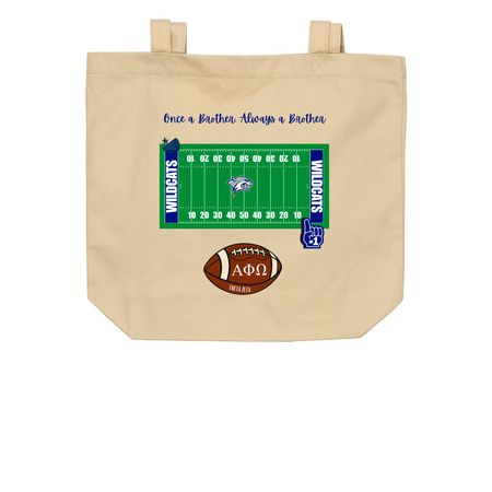 APO Alumni - Homecoming 26' - tote bag, a Oyster Organic Cotton Tote Bag (back-view)