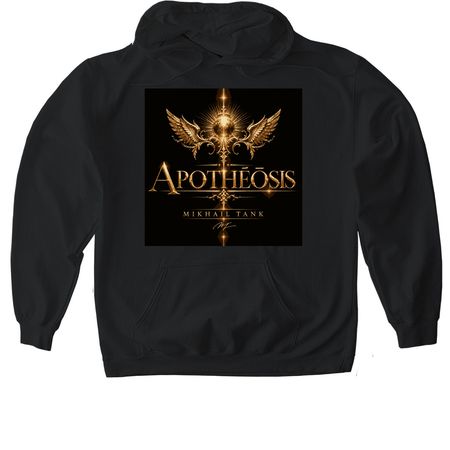 APOTH??SIS, a Black Gildan Softstyle Pullover Hoodie