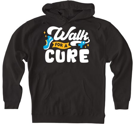 Breakthrough Walk, a Black Heavyweight Pullover Hoodie