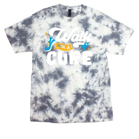 Breakthrough Walk, a Grey Crystal Tie Dye Tee