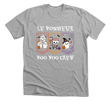 Le Bonheur Boo Boo Crew, a Athletic Heather Premium Unisex Tee