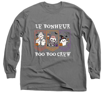 Le Bonheur Boo Boo Crew, a Charcoal Classic Long Sleeve Tee