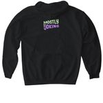 I'm Stupid!, a Black Gildan Softstyle Pullover Hoodie (back-view)