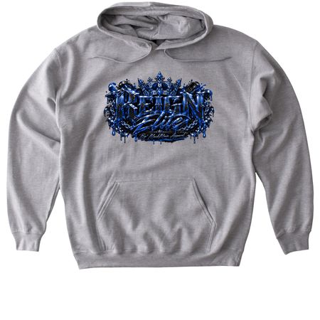 Reign Elite By MackMain Apparel Blue Graphic&nbsp;, a Sport Grey Gildan Softstyle Pullover Hoodie