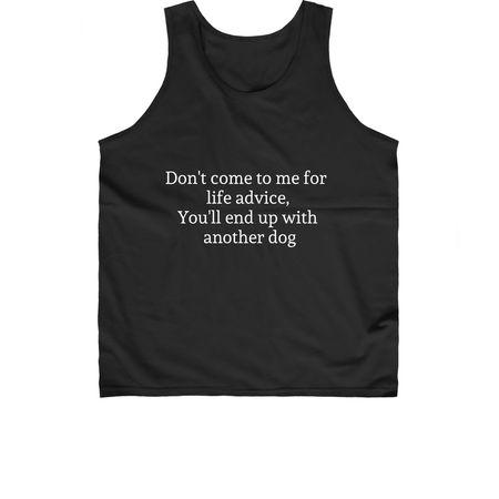"Life Advice" Redemption Steel Rescue&nbsp;, a Black Classic Unisex Tank Top