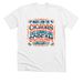 Join the Cicadas T-Shirt, a Solid White Blend Premium Unisex Tee