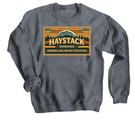 Haystack 2026 - Edmonds, a Dark Heather Crewneck Sweatshirt