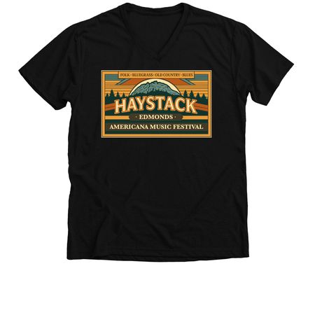 Haystack 2026 - Edmonds, a Solid Black Blend Premium V-Neck Tee