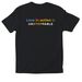 LOVE IN ACTION IS UNSTOPPABLE, a Black Softstyle Cotton Tee