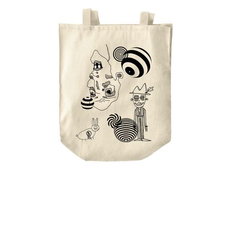 Groovy Tote, a Natural Over-the-Shoulder Shopping Tote Bag