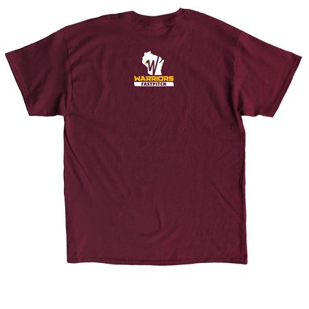 More Than Enough | Warriors Maroon, a Maroon Classic Unisex Tee (back-view)