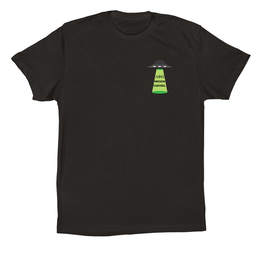 (EXEC ONLY) Mission Control ??, a Black Premium Cotton Tee