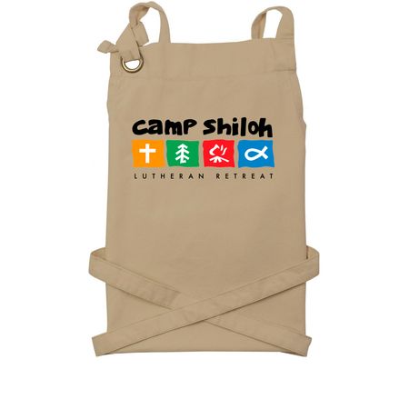 Shiloh Aprons, a Khaki Cotton Canvas Pocket Apron