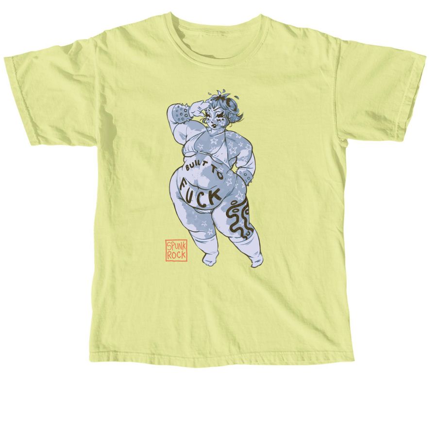 BTF, a Neon Lemon Comfort Colors Unisex Tee