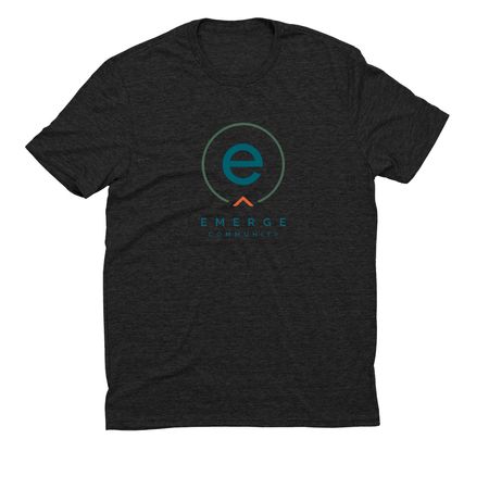 Emerge Logo, a Space Black Allmade Eco Triblend Unisex Tee