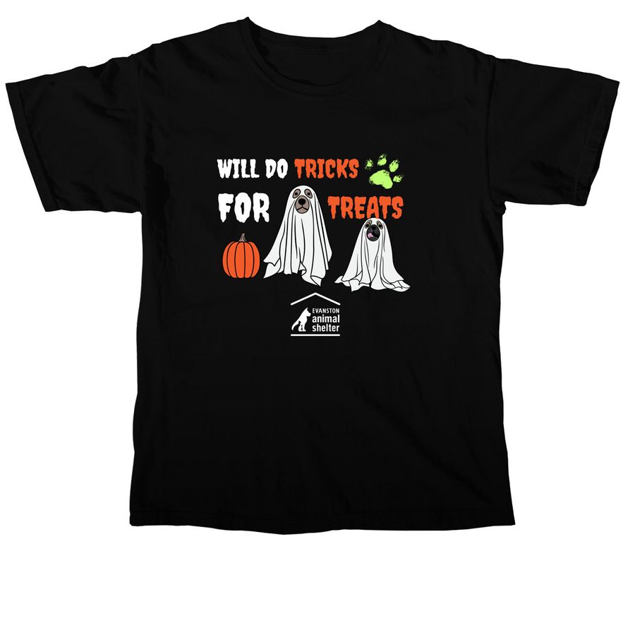 Tricks for Treats, a Black Comfort Colors Unisex Tee