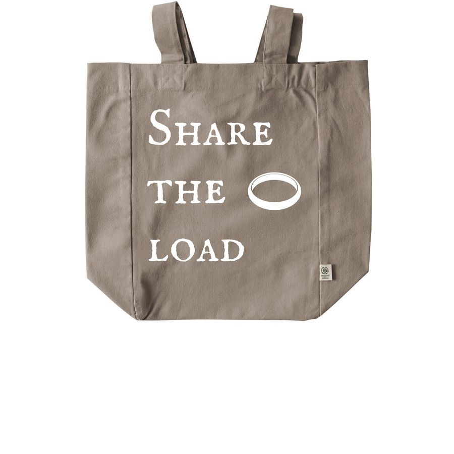 Share the load, a Pumice Recycled Cotton Tote Bag