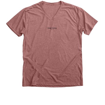 Keep Going&nbsp;, a Heather Mauve Premium V-Neck Tee